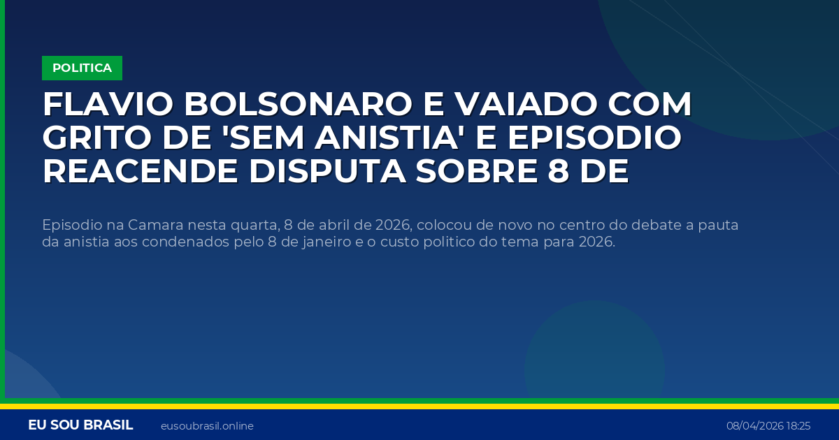 Flavio Bolsonaro e vaiado com grito de 'sem anistia' e episodio reacende disputa sobre 8 de janeiro