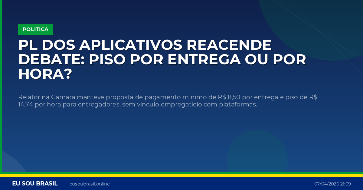 PL dos aplicativos reacende debate: piso por entrega ou por hora?