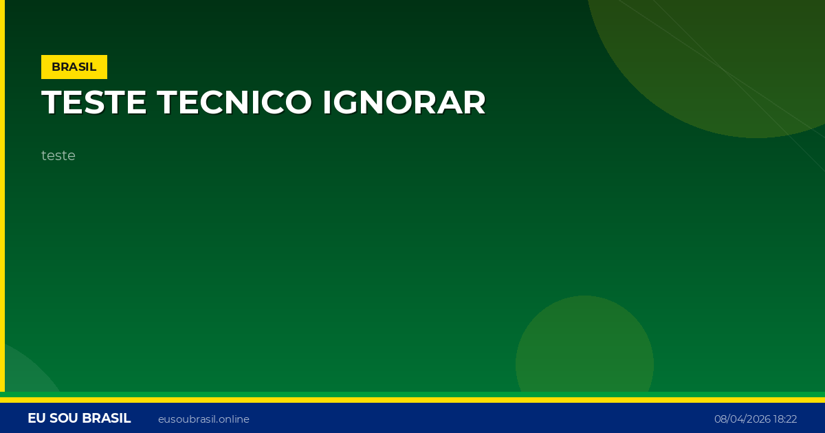 Teste tecnico ignorar